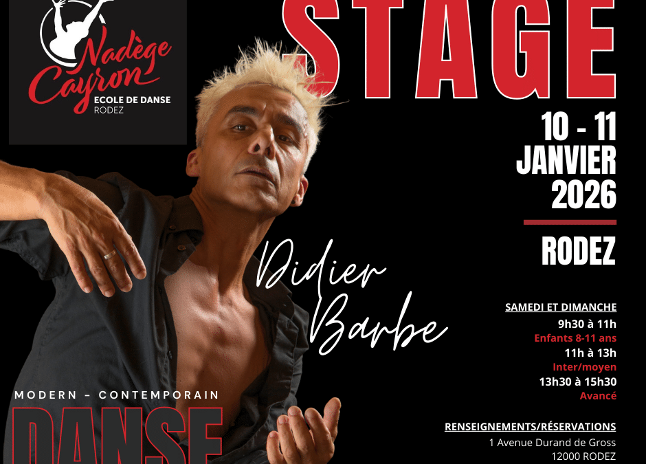 Stage de danse contemporaine avec Didier BARBE